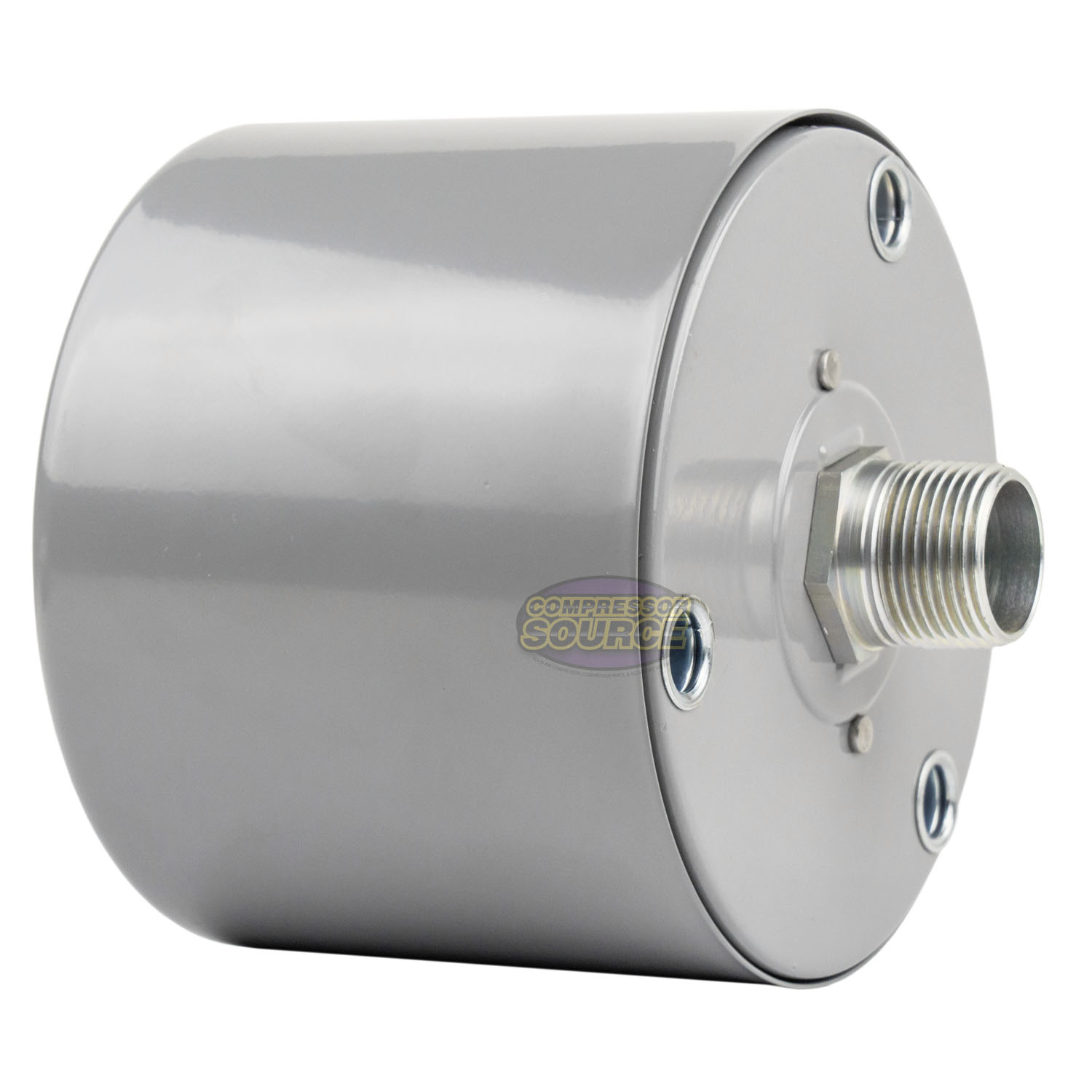 1" Air Compressor Intake Filter Silencer Metal Canister Housing One